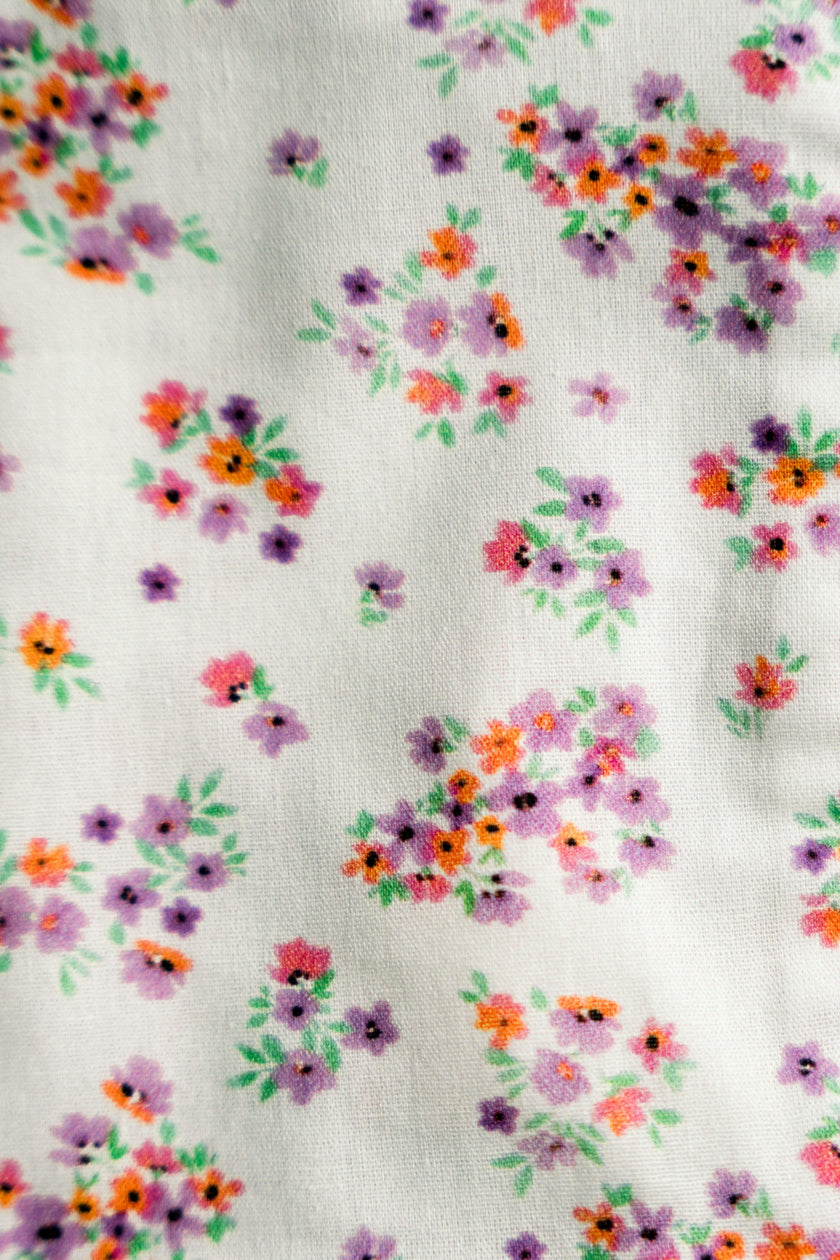Lavender Marmalade Timeless Floral Ruffle Zipper Pouch