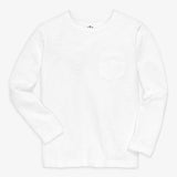 Kids long sleeve slub pocket tee