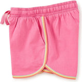 Rainbow Binding Track Shorts, Pink
