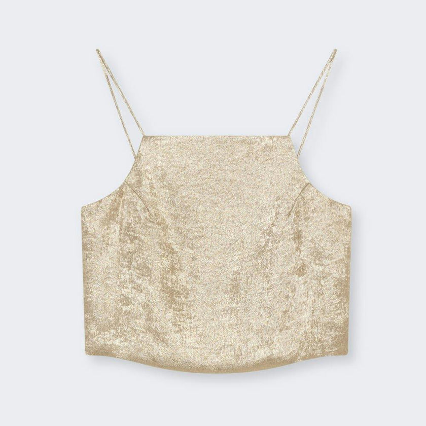 Saffron Woman Top Gold