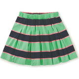 Pleated Jersey Skirt, Green