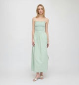 The Isabel Nap Dress - Blue/Green Stripe
