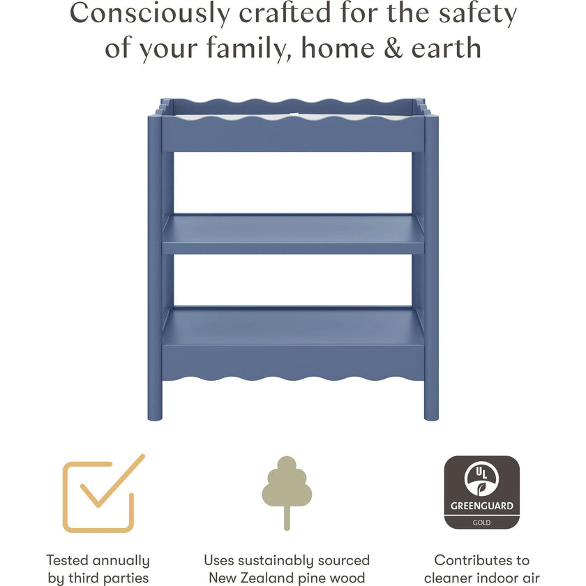 Swell Changing Table in Cove Blue
