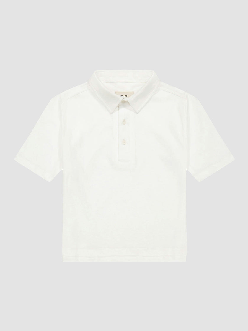 Short Sleeve Polo | White