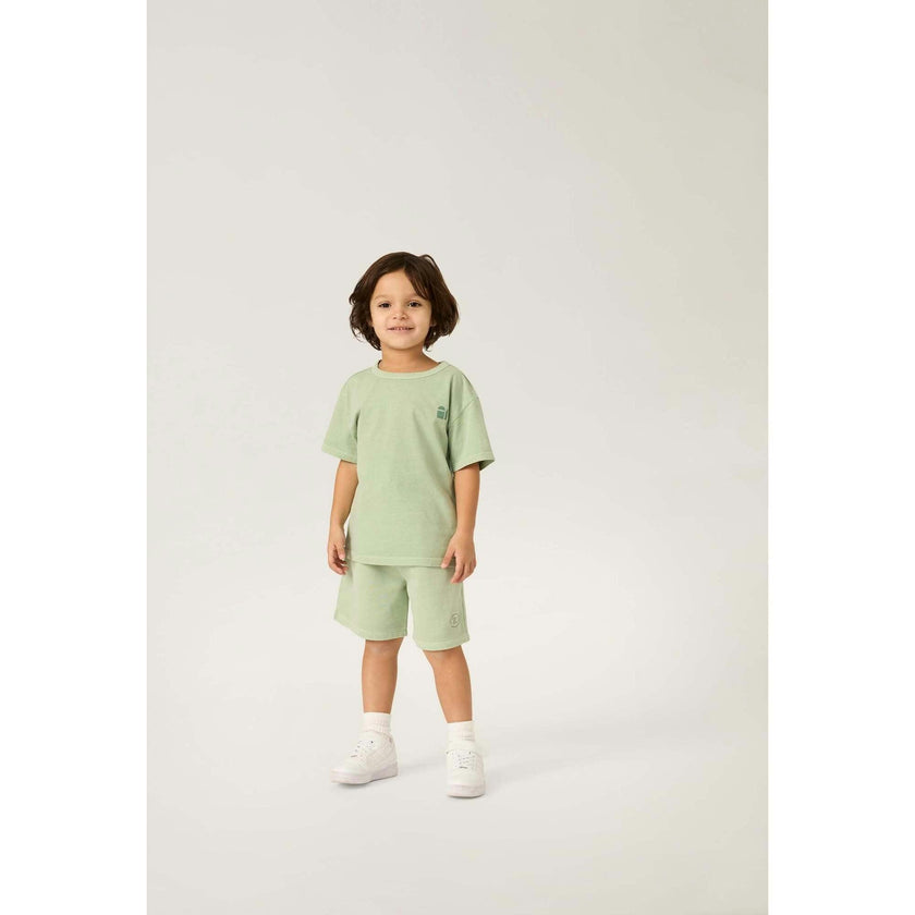 Natural Dye Everyday Shorts in Honeydew