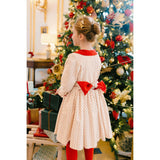 Olympe Green Long Sleeve Smocked Dress