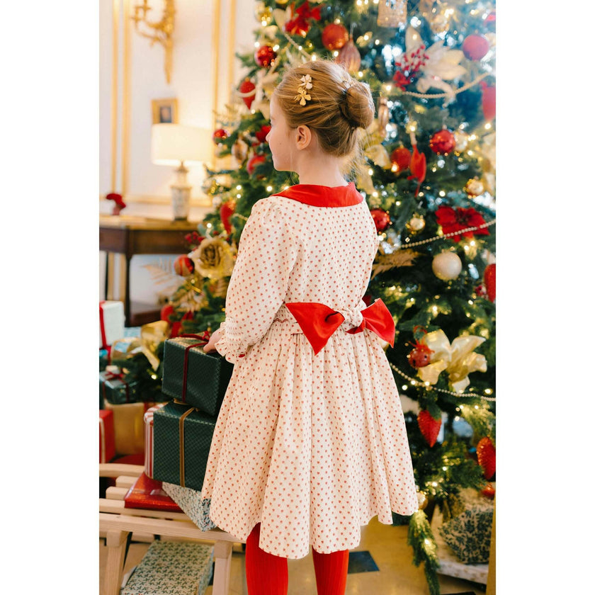 Olympe Green Long Sleeve Smocked Dress