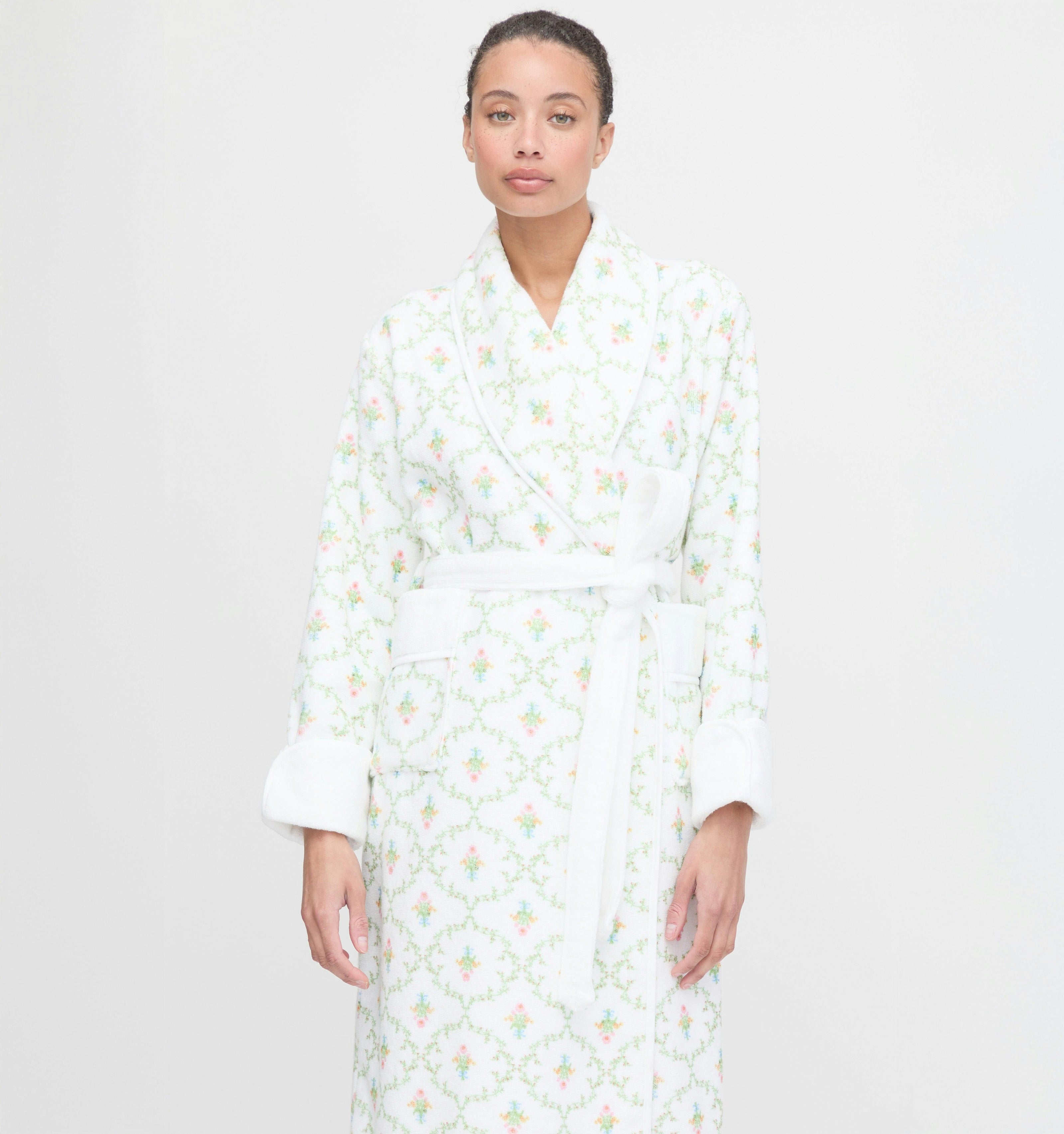 The Hotel Robe - Pastel Trellis
