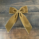 Big Velvet Bow, Antique Gold
