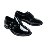 Black Patent Buckle Dress Shoes