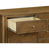 Ambrosia 9-Drawer Assembled Dresser in Natural Walnut