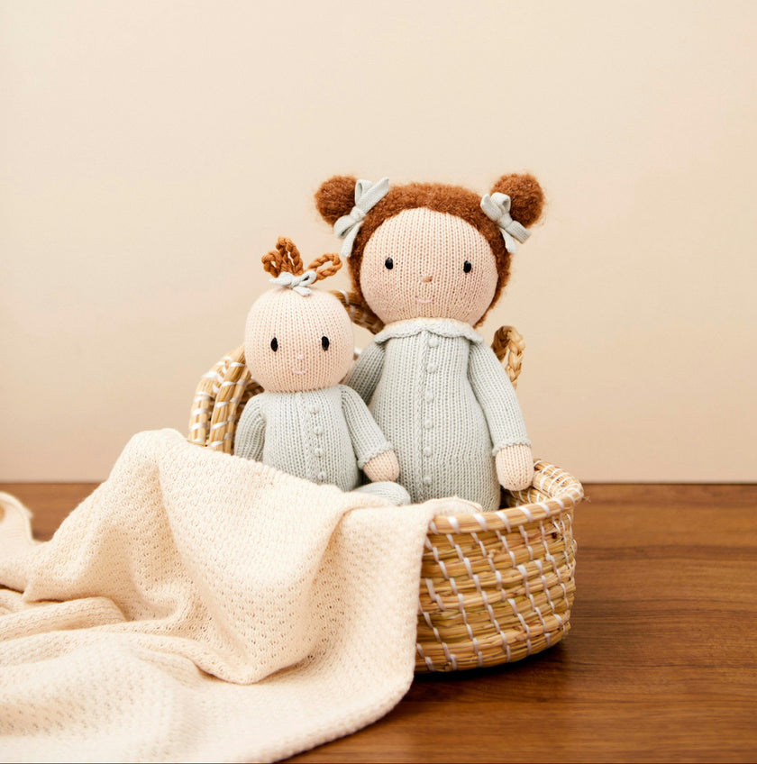 Baby Emily doll light blue - 11"