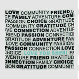 Custom Personalized Sustainable Knit Throw Blanket - Bold Values