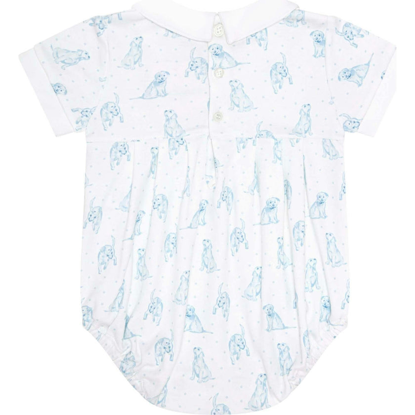 Blue Puppy Love Print Bubble