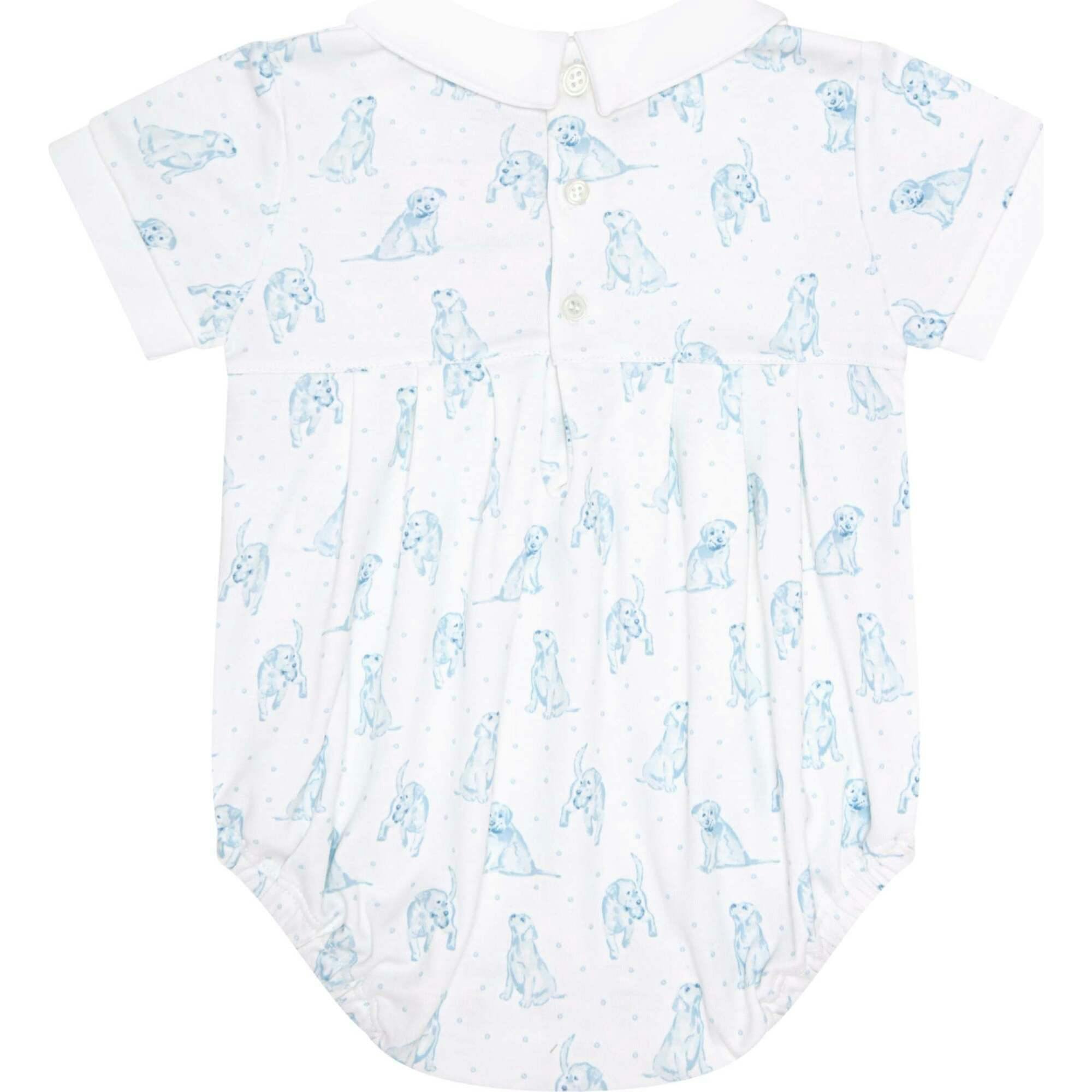 Blue Puppy Love Print Bubble