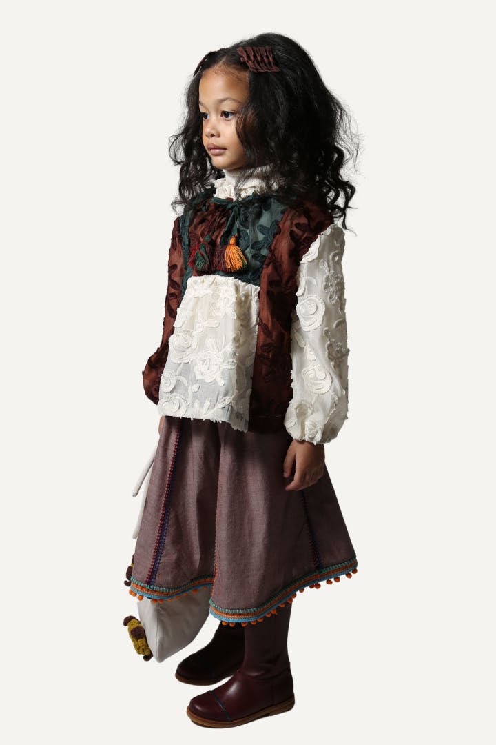 MAYA EMBROIDERED PEASANT SKIRT