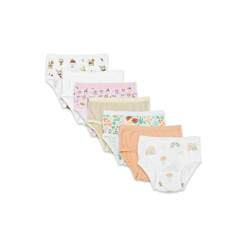 Core 4 Girl's Bamboo Underwear 7-Pack