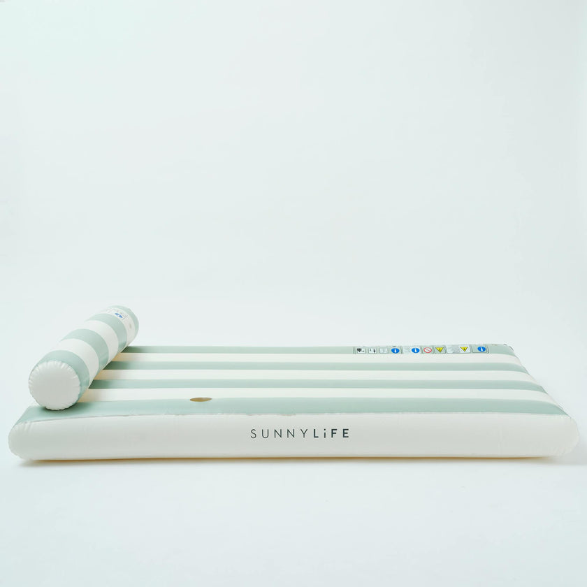 Luxe Lilo: Green Stripe