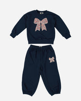 Karina Bow Sweatshirt Set