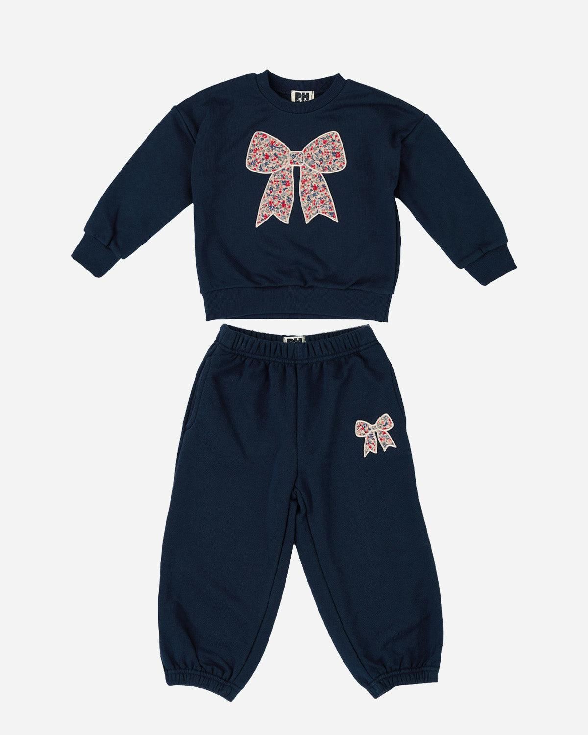 Karina Bow Sweatshirt Set