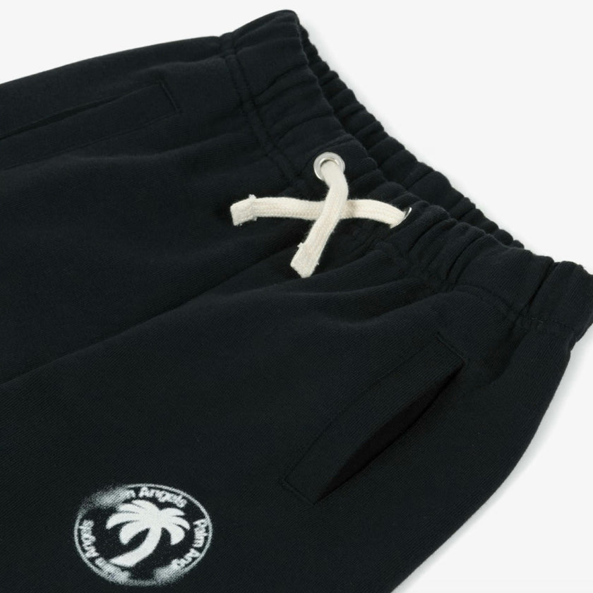 Black Palm Stamp Sweatshort