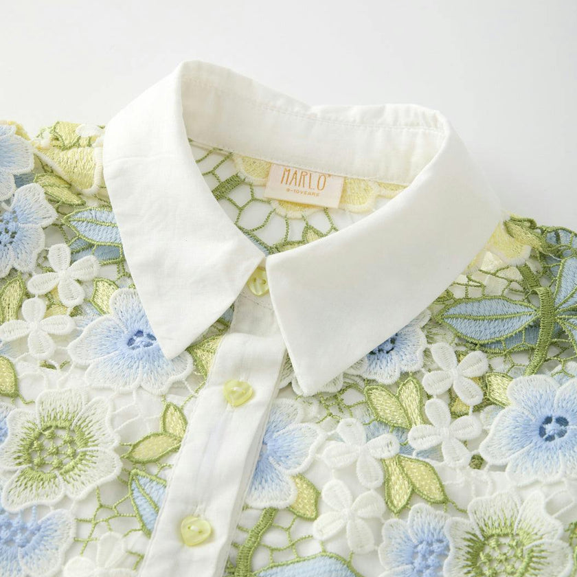 Vienna Embroidered Mini Dress