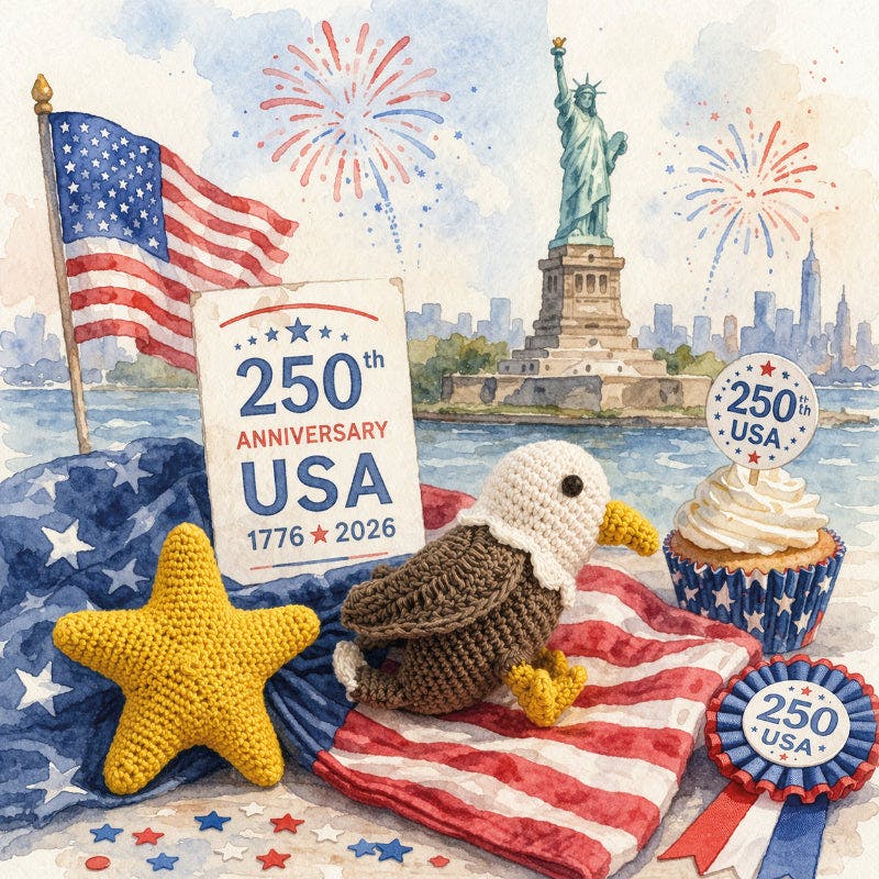 US Flag Lovey 100% organic cotton