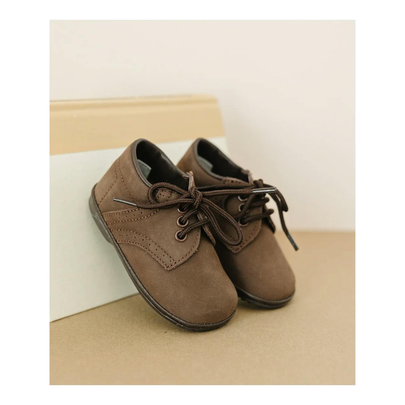 James Boy's Nubuck Leather Lace Up Shoe (Baby)