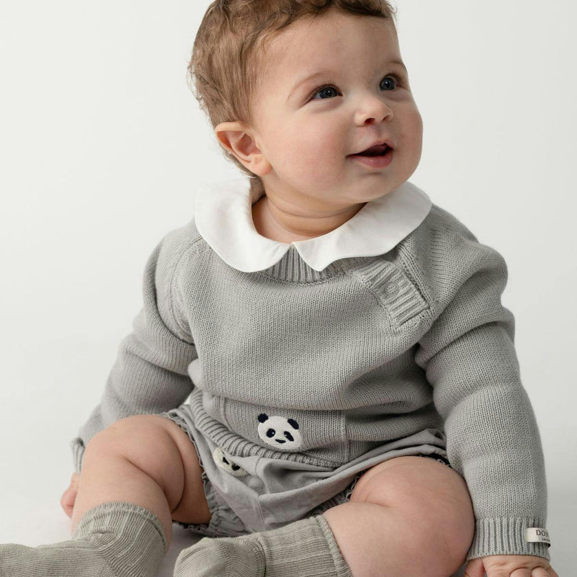 Loeke Sweater | Panda | Silver Grey