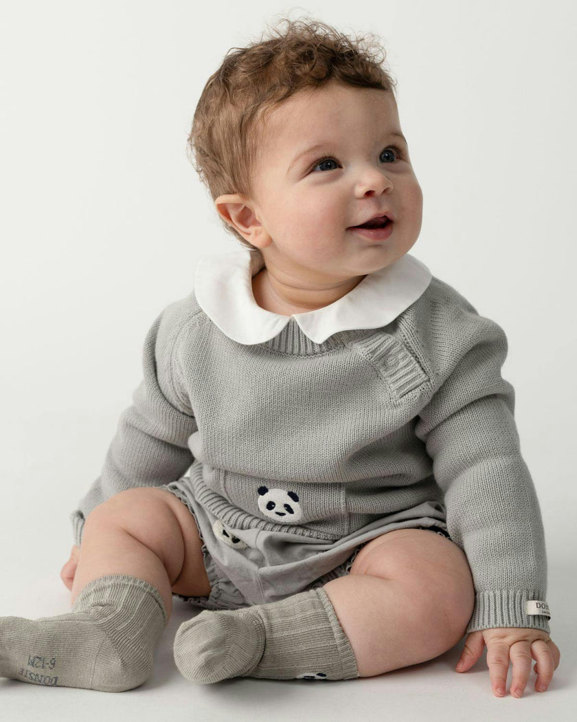 Loeke Sweater | Panda | Silver Grey