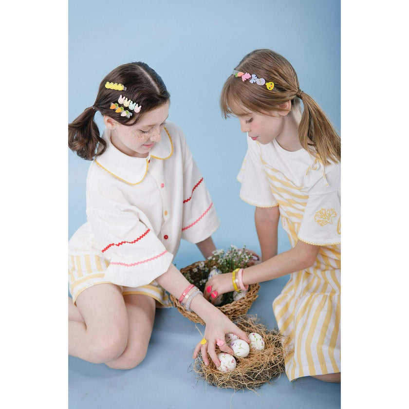 Bunnies Carrots and Chicks Hair Clips