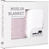 Muslin Blanket Green / White