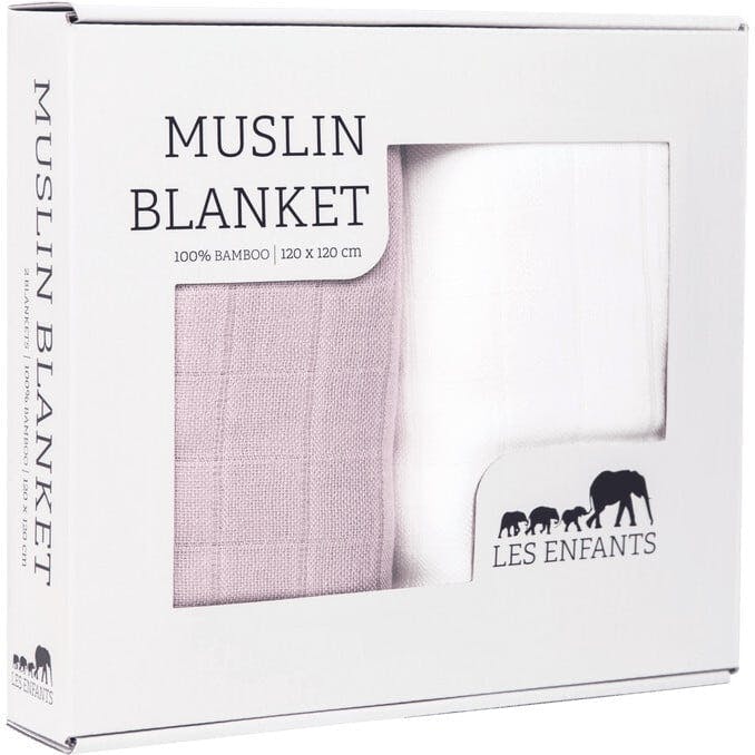 Muslin Blanket Green / White