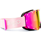 Shining Pink Kids Ski Goggles