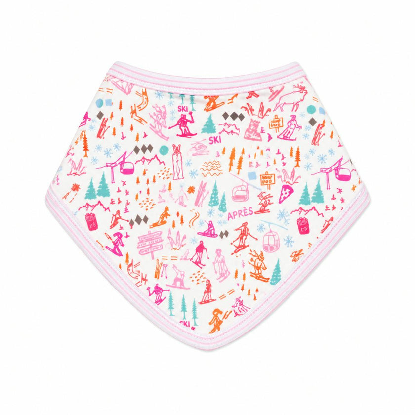 Après Ski Pink Baby Bandana Bib
