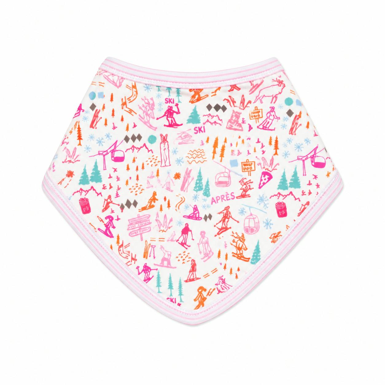 Après Ski Pink Baby Bandana Bib