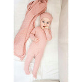 Ribbed Pineapple Footie and Beanie Set