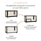 Babyletto Lolly 3-in-1 Convertible Crib with Toddler Bed Conversion Kit