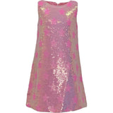 Pink Stars Sequin Dress