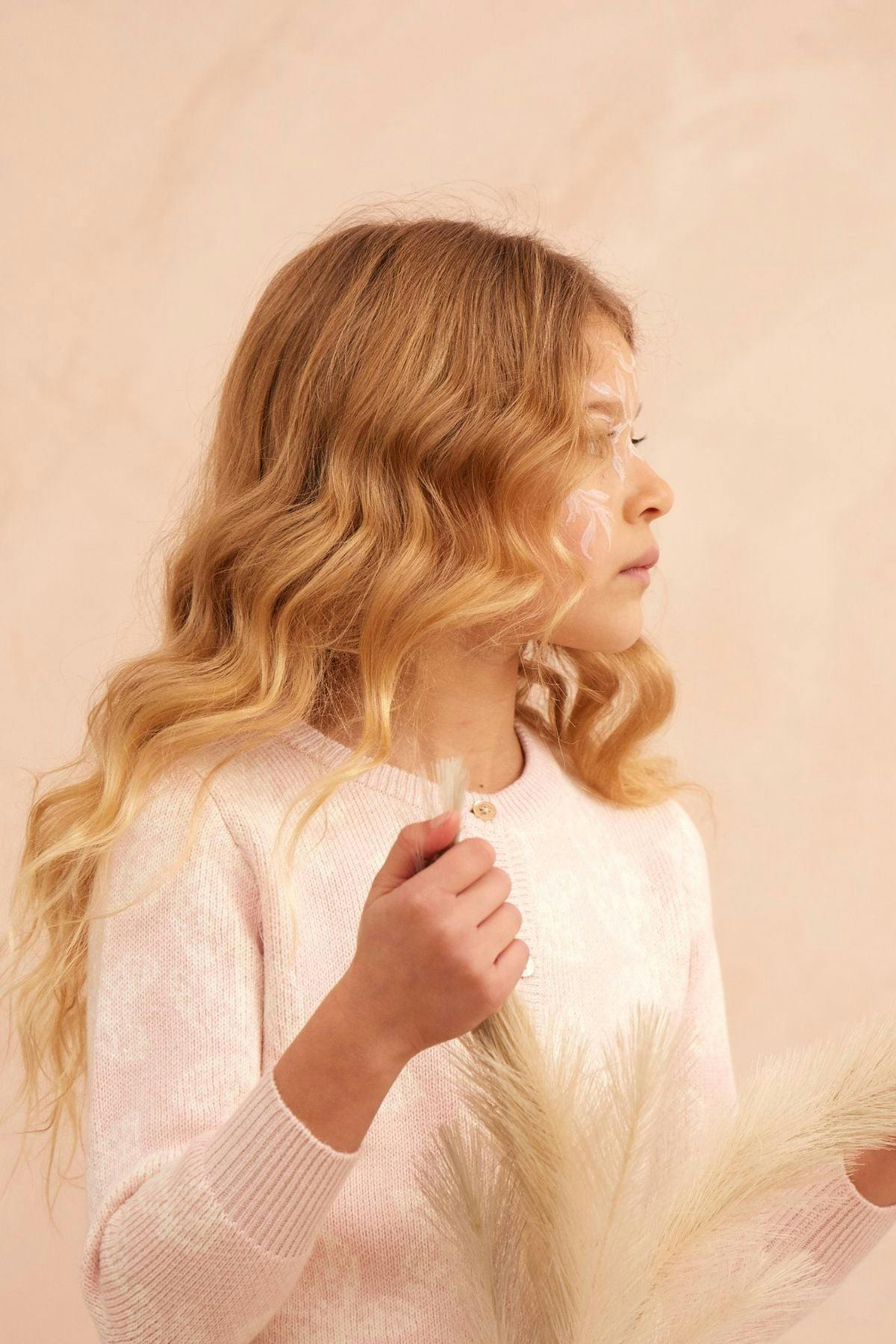 Chestnut Leaves Cardigan | Blush