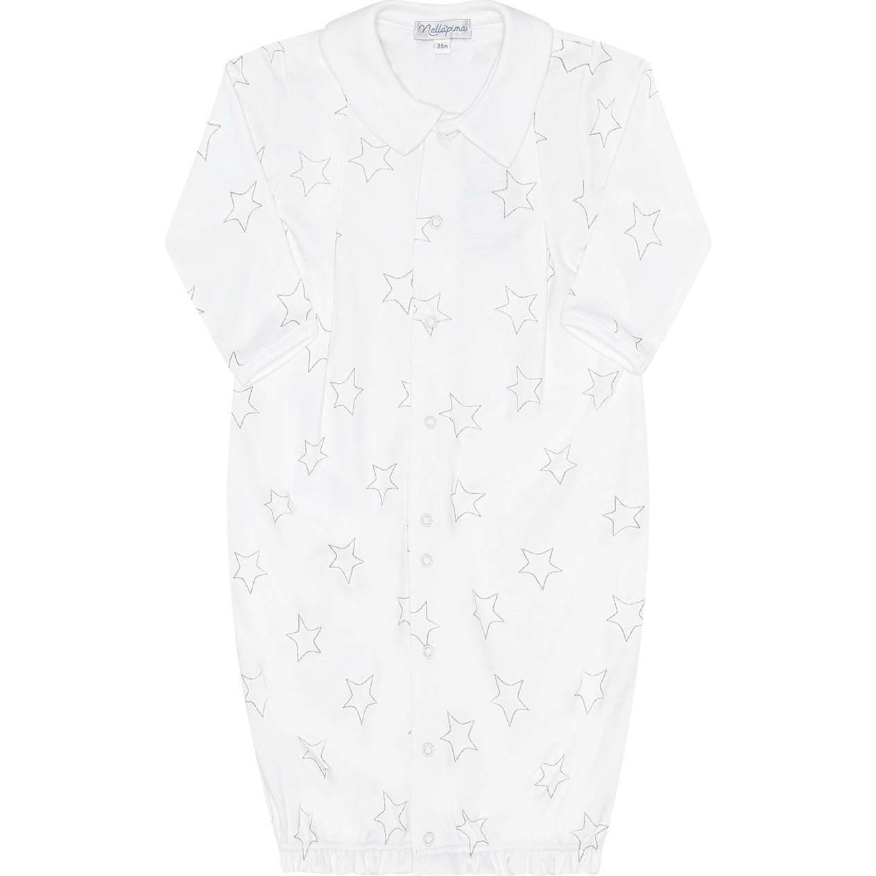 Grey Stars Print Converter Gown