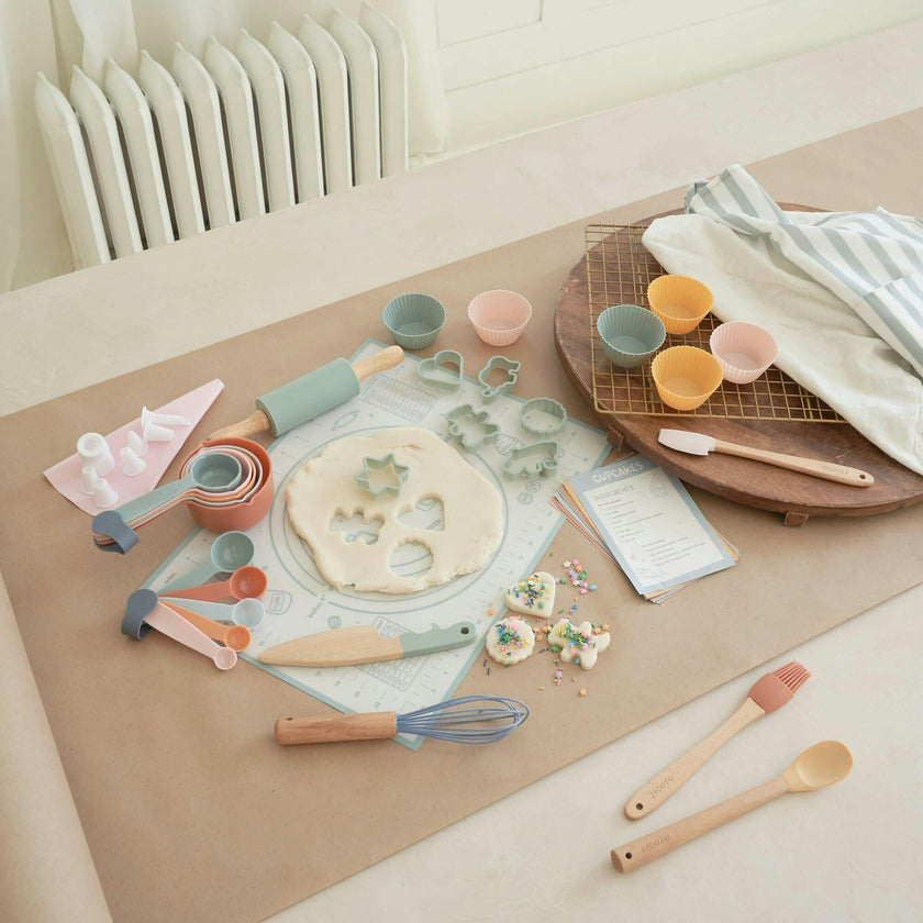 Kid Safe Cooking Tools - Kids Baking Set Gift for Girls