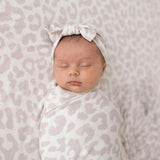 Laurel Leopard Swaddle Headband Set