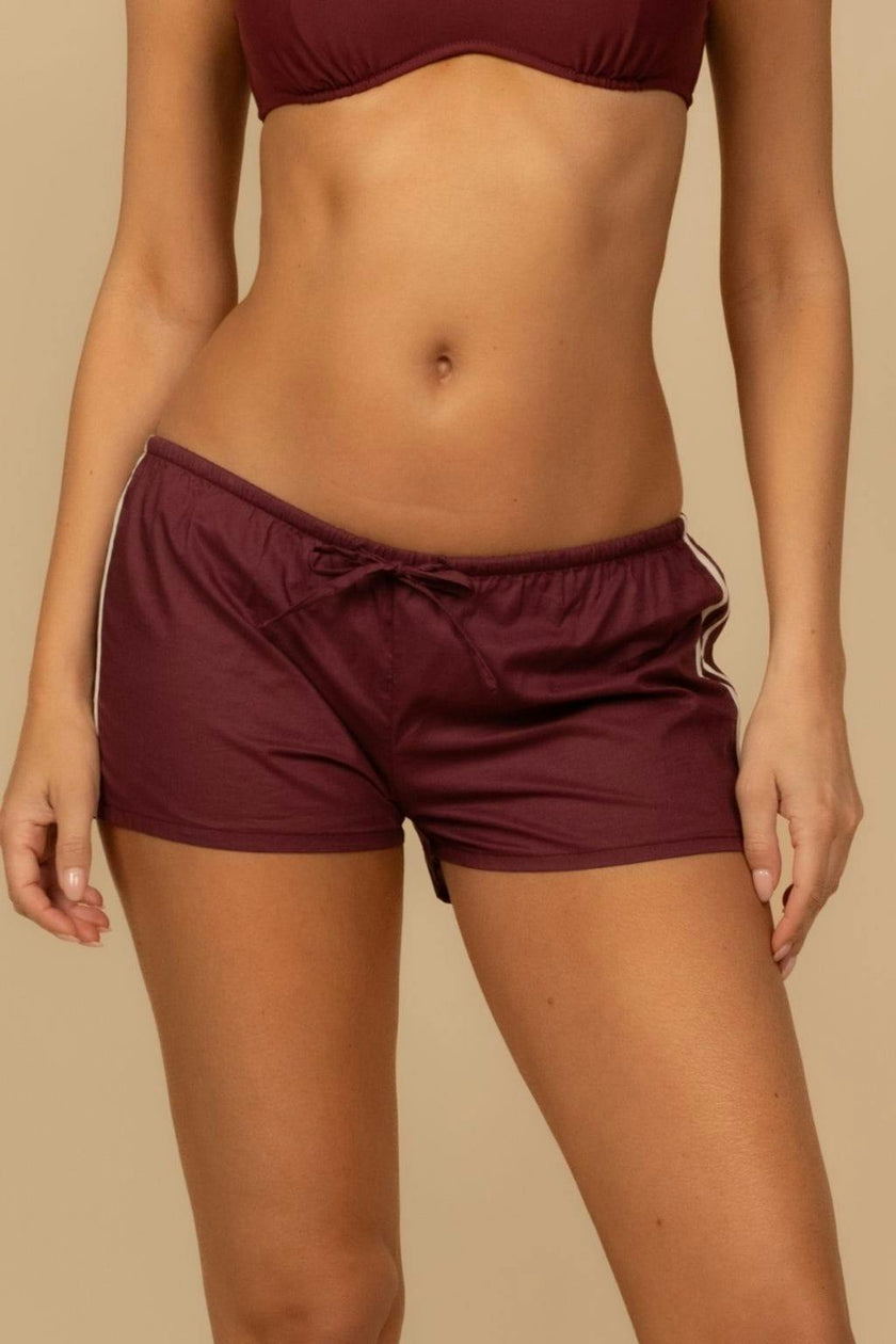 Sporty Low-Rise Drawstring Short