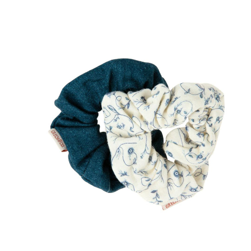 Hair Scrunchies  Set of 2 | Organic Cotton | Lille Cottage Club