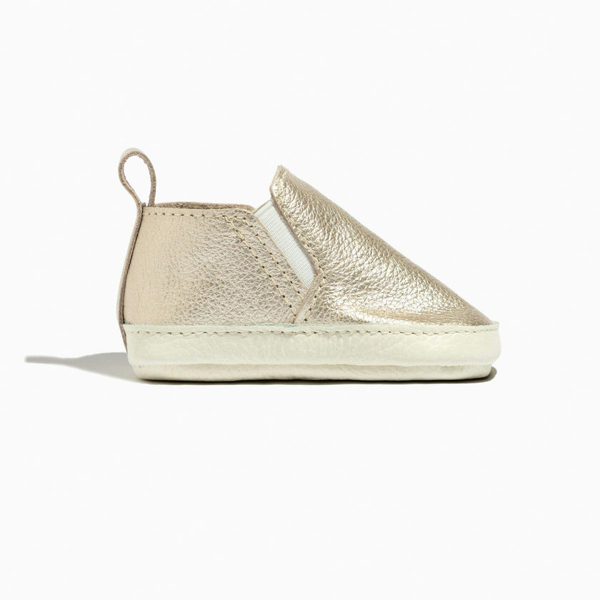 Platinum Slip On Baby Shoe