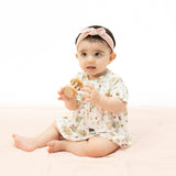 Cute Farm Animals Pink - Smocked Ruffle Bubble with Skirt