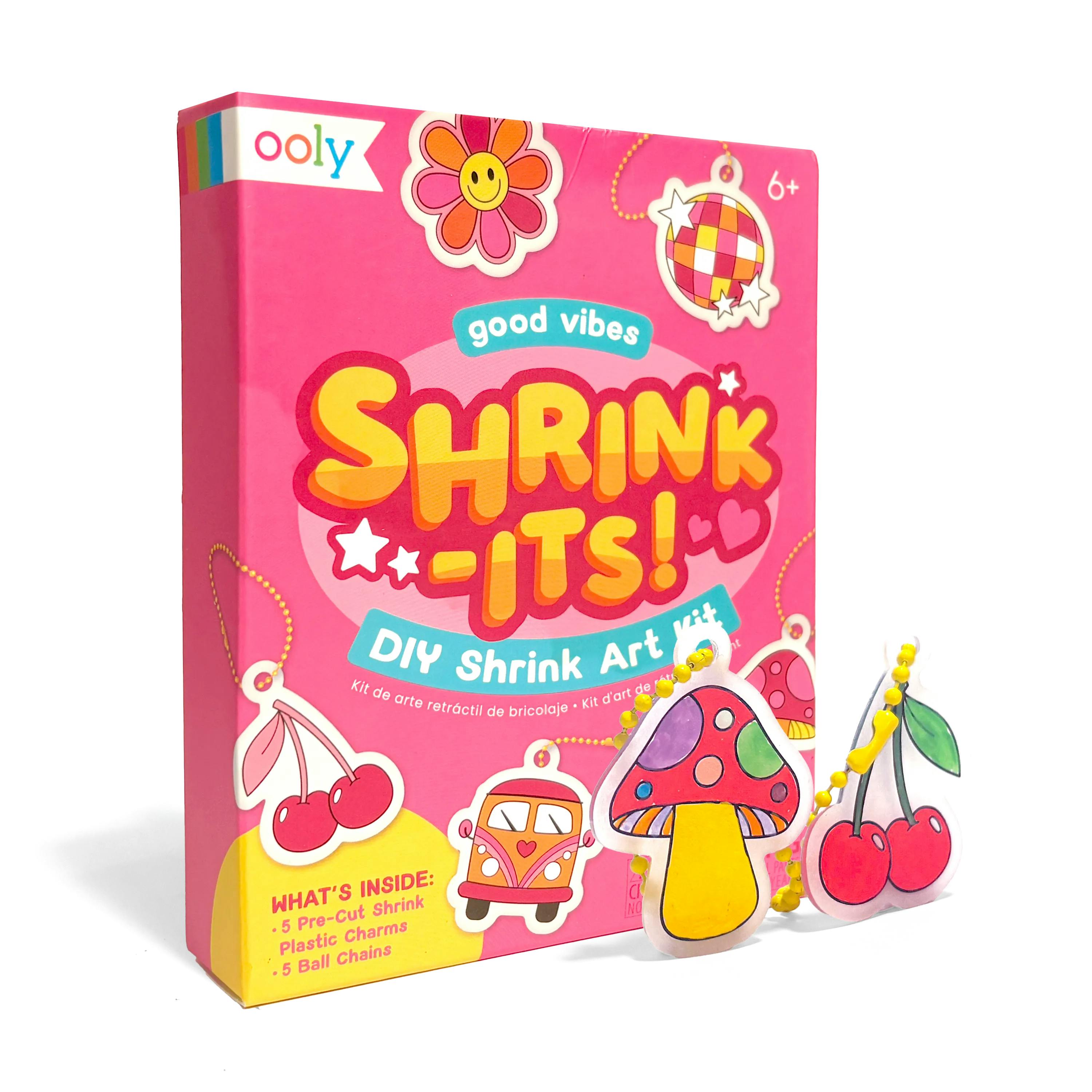 Shrink-Its! Mini DIY Shrink Art Kit - Good Vibes - 5 Charms