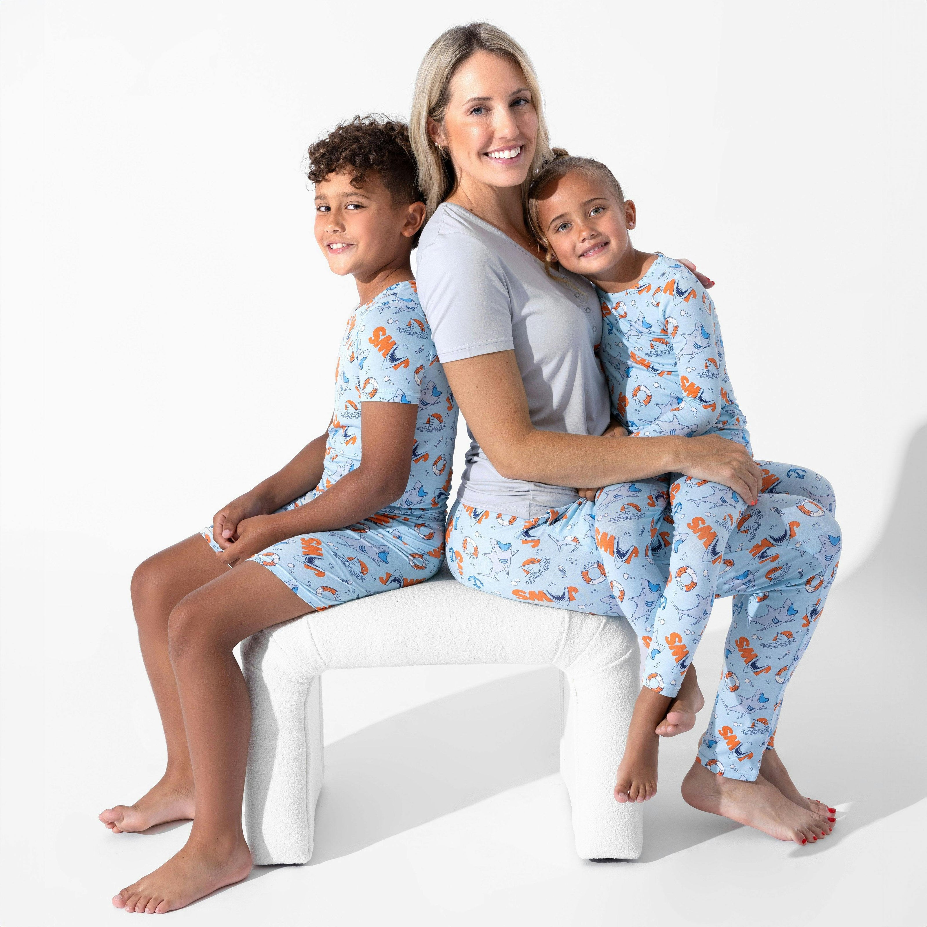 JAWS Bamboo Kids Pajama Short Set