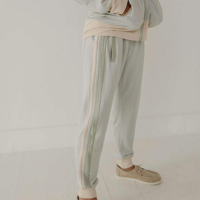 Track Striped Jogger Desert Sage